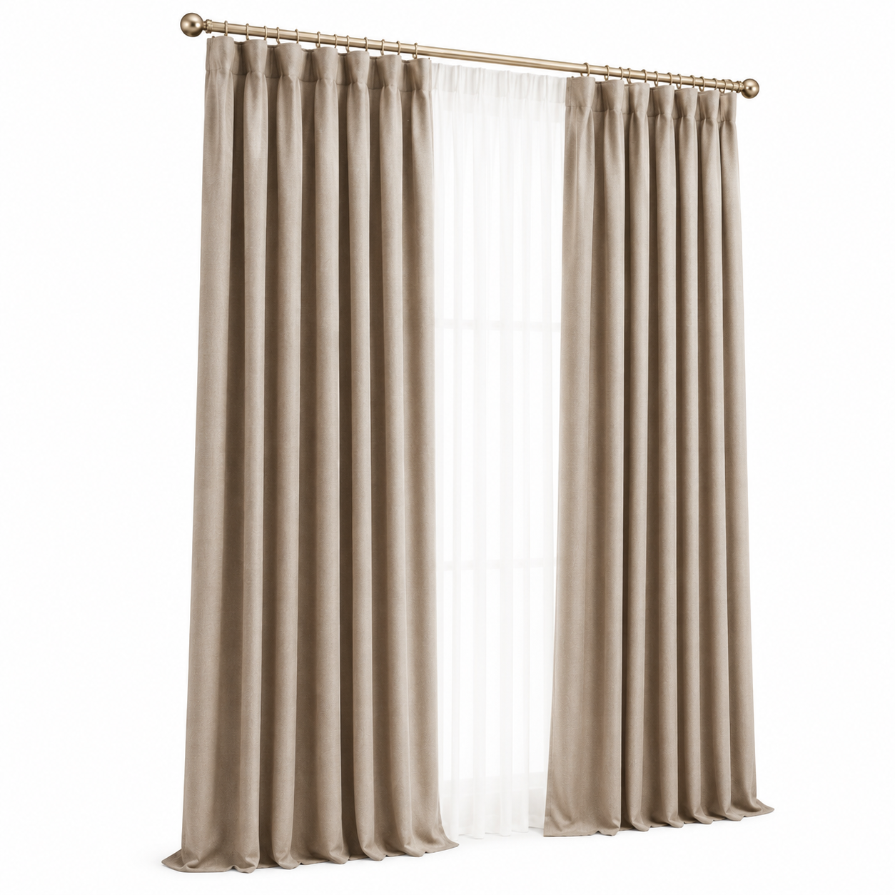 Cortina Tradicional Lino Elegance